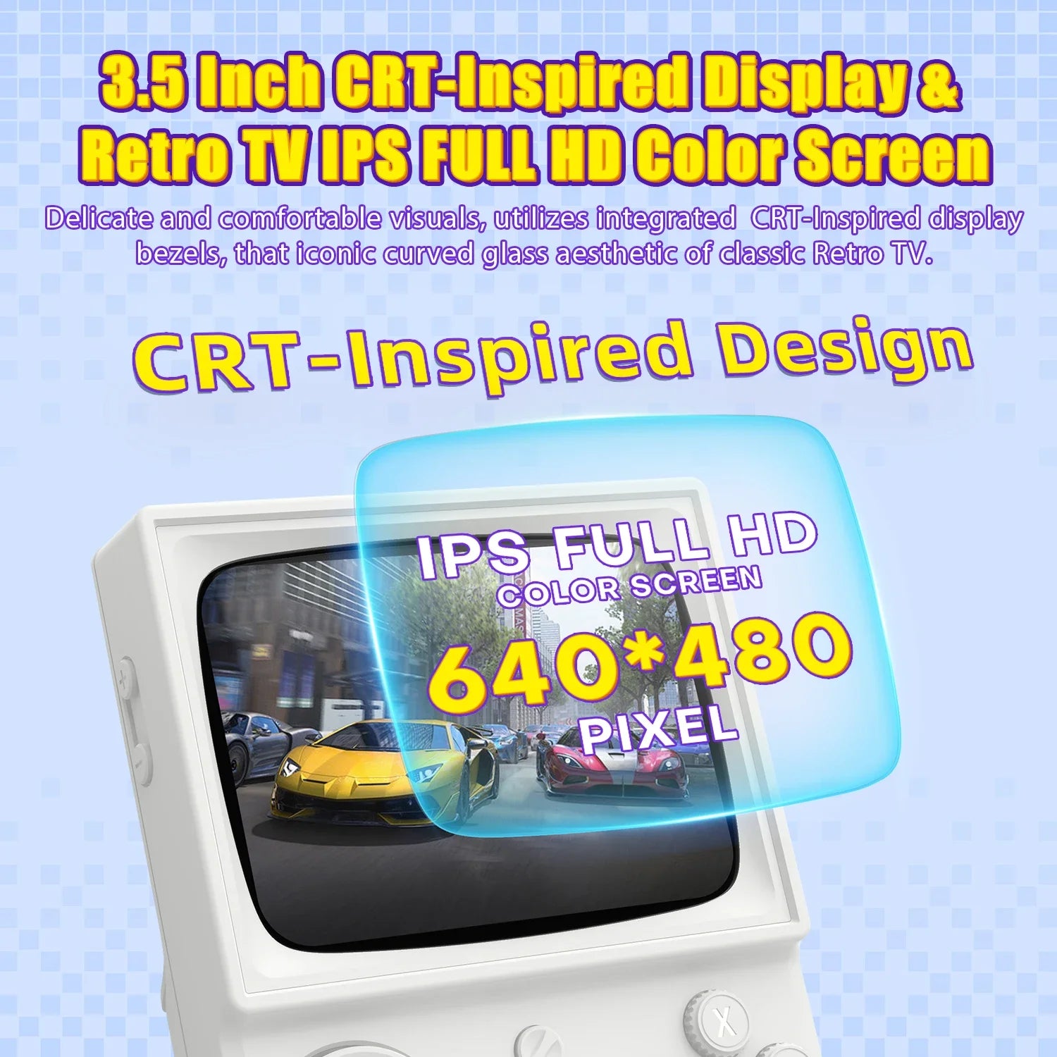 XISKT R36T Retro Portable Pocket Handheld Game Console EmuEMEC System 27+Simulator 18000+Game 3.5''IPS Screen Video Game Console