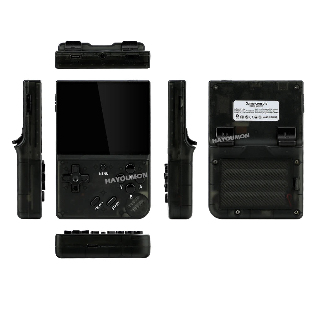NEW 64G R350S Retro Handheld Video Game Console 3.5" IPS HD Screen Linux System 15000+ Portable Pocket Video Player R350S