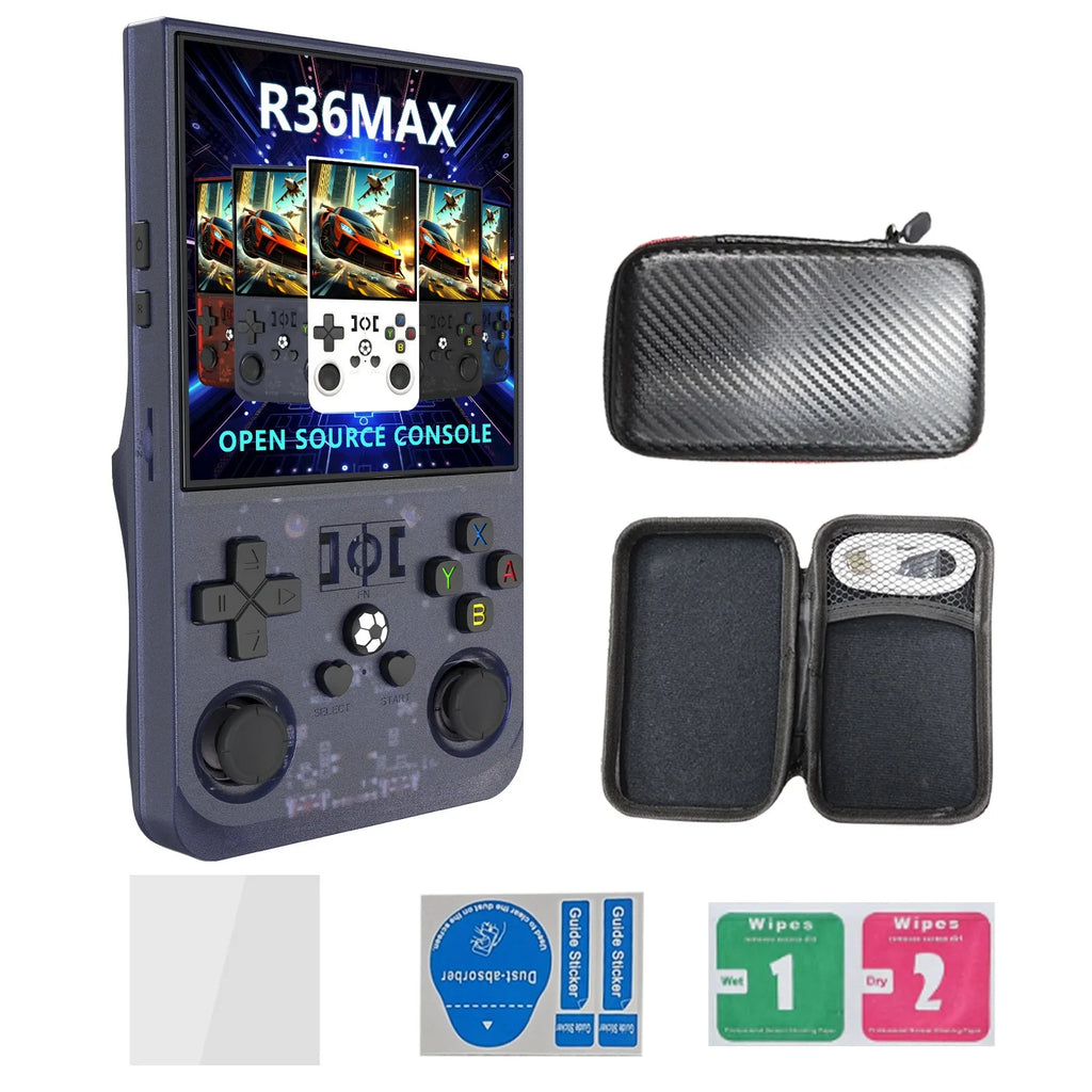 R36 MAX Retro Handheld Game  4.0Inch IPS Screen Console 128GB Portable Pocket Video Player Supports 30+ Emulators