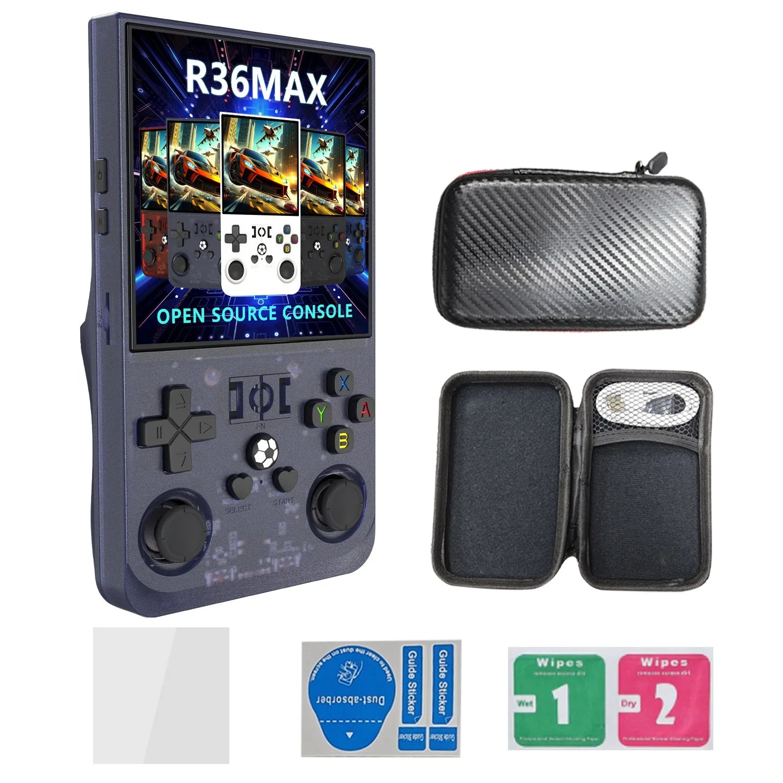 R36 MAX Retro Handheld Game  4.0Inch IPS Screen Console 128GB Portable Pocket Video Player Supports 30+ Emulators