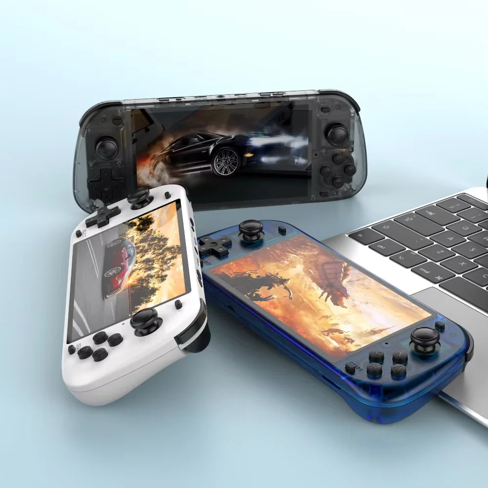 New Upgrade R50S Video Games Console 128G 5.1inch IPS Screen Two-player 20000+ Classic Games Retroid Pocket Game Console