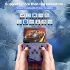 R36S Game Console Linux System 128G Portable Video Consoles 3.5 Inch IPS Screen with Retro Games Pocket Handheld Game Players