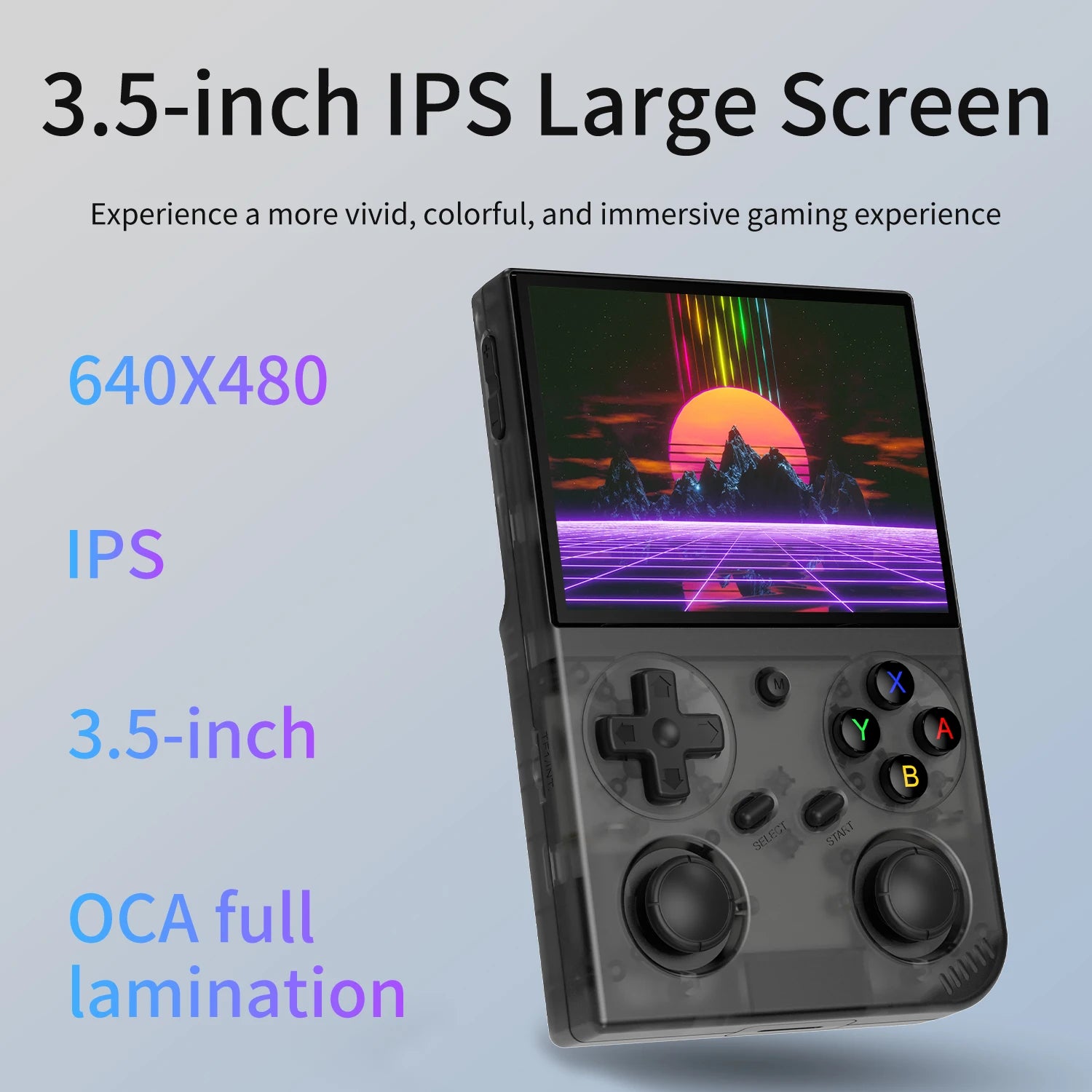 BATLEXP G350 Retro Handheld Game Console 3.5" IPS Screen RK3326 Linux 64bit Dual Joystick Vibration Motor Portable Video Players