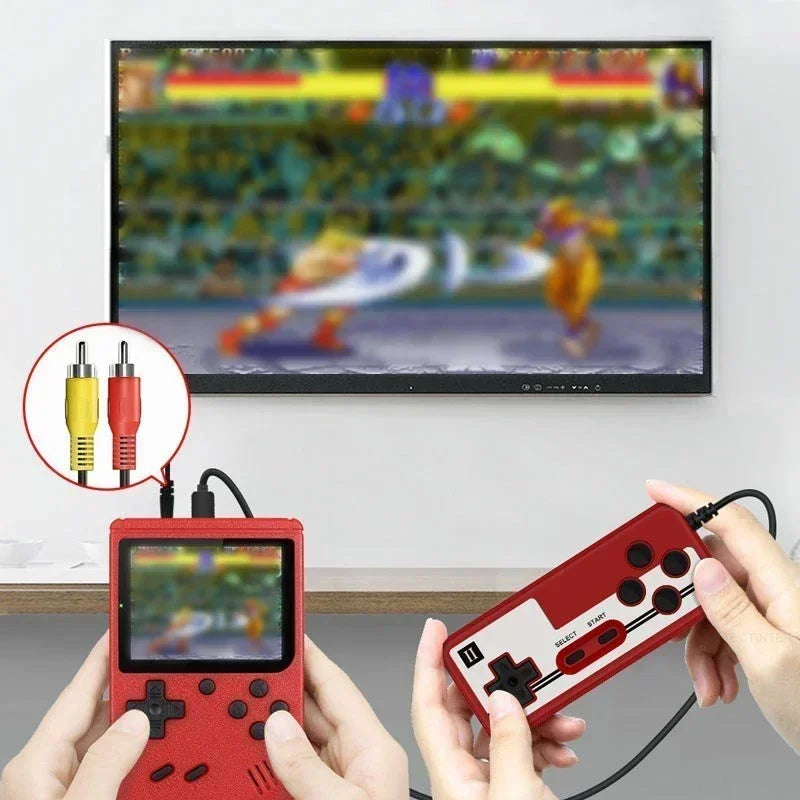 Retro Mini Handheld Video Game Console 8-Bit 3 Inch Color LCD Kids Game Player with Built-in 400 Games Portable Entertainment