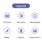 Video Game Console Mini Portable Retro TV Handheld Game Player Built-in 500 Games LCD Screen AV Output Support 2 Player Gamepad