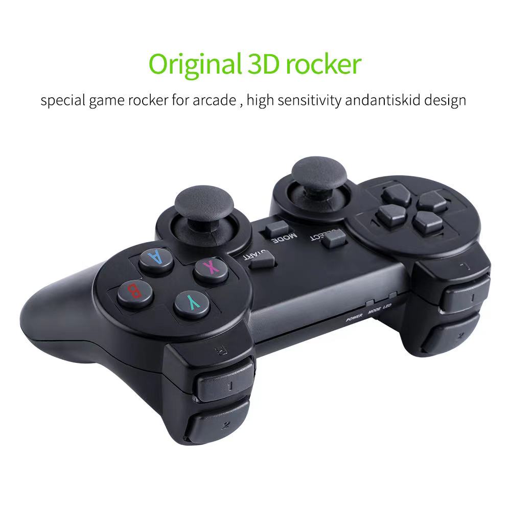 M8 Video Game Console 64GBuilt-in 30000 Games 2.4GB Dual Handle Wireless Controller 4k HD simulator For GBA TV Game Stick PK X2