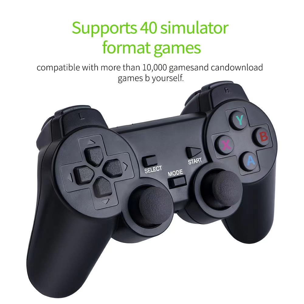M8 Video Game Console 64GBuilt-in 30000 Games 2.4GB Dual Handle Wireless Controller 4k HD simulator For GBA TV Game Stick PK X2