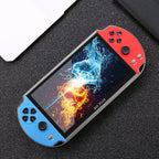 GAMINJA X12 Plus Handheld Game Console 7.1Inch Dual Joystick IPS Screen Video Game Player Built-in 32G TF Card For GBA GBC NES