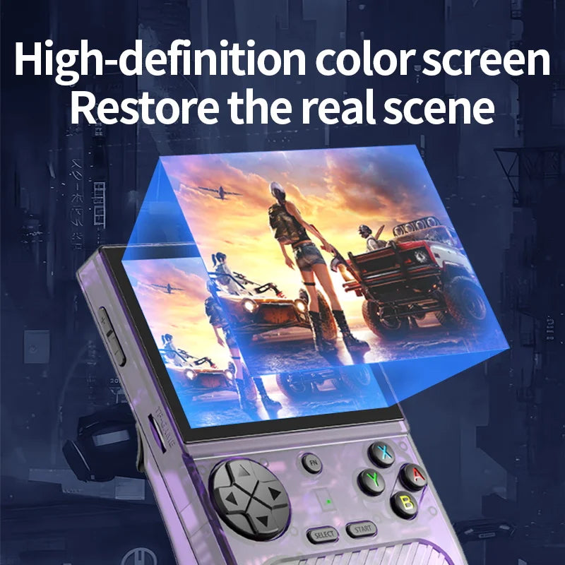 K36S Retro Handheld Game Console 128G Mini Portable 3.5-Inch IPS Screen Video Game Consoles 64G Linux Pocket Game Player Gifts