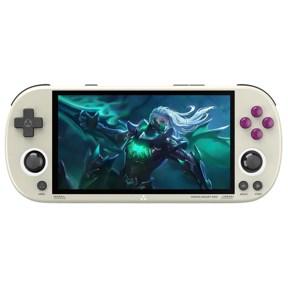 TRIMUI Smart Pro Video Game Console for Kids Adult 4.96 Inch Screen Linux Pocket Double Joystick Handheld Game Player Console
