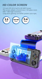 SMARTDUDE R36H Retro Handheld Video Game Console Arkos System 3.5 Inch IPS Screen Portable Pocket Video Player R36S 64G 128G