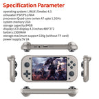 M17 Retro Game Handheld Game Player 4.3 Inch 480*272 LCD Screen Retro Video Game Console Emuelec Built-in Game 25 Emulators