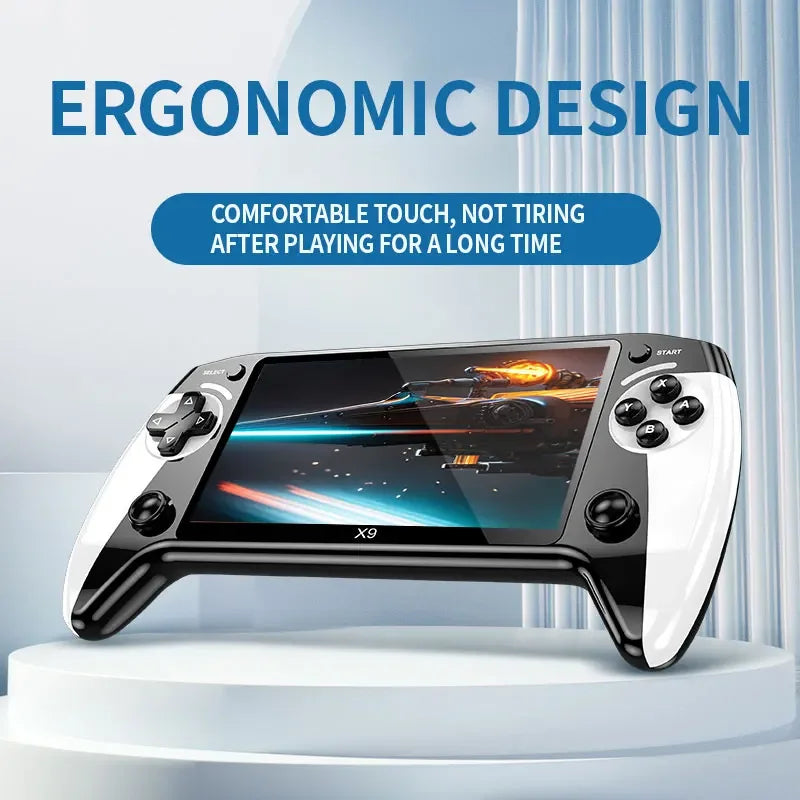 X9 Retro Handheld Video Game Console 1500mAh 5.5-inch IPS Screen Mini Portable Handheld Video Player 1GB-128GB Type-C