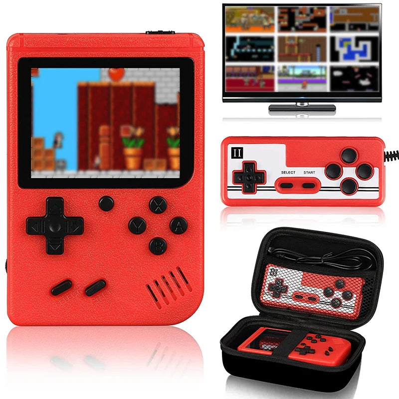 Retro Portable Mini Handheld Video Game Console 8-Bit 3.0 Inch Color LCD Color Game Player Built-in 400 games For Kids Gifts