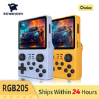 NEW POWKIDDY RGB20S Transparent Handheld Game Console 3.5 Inch 640*480 IPS Screen ArkOS Opendinglinux Gaming Children's Gifts
