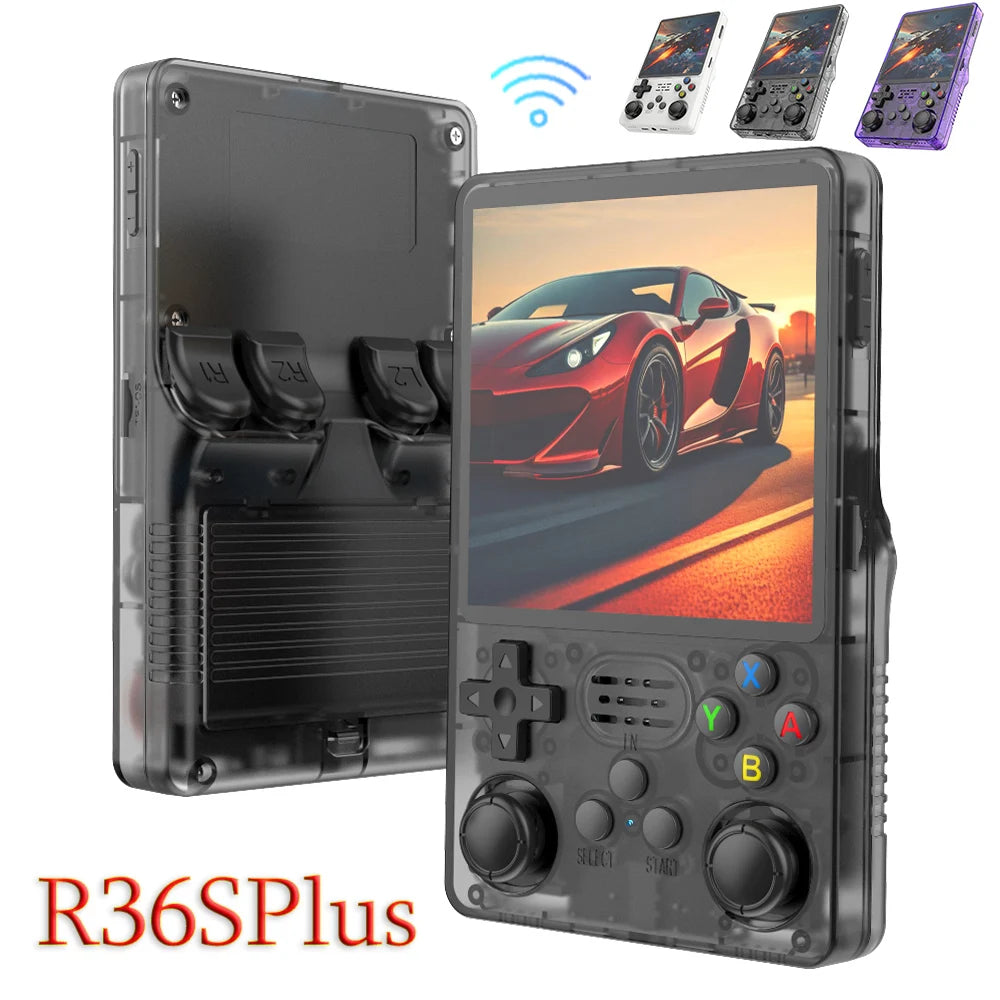 R36S PLUS Handheld Retro Game Console R36plus R36S 4.0" IPS Screen WIFI Portable Pocket Video Game Player Open Source Kid Gifts