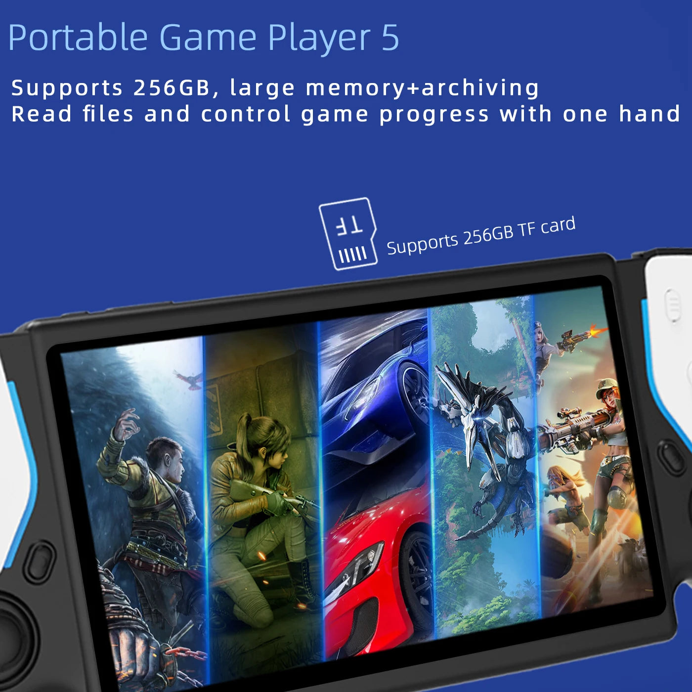 New PSP 7 Inch Portable Retro Game Game Machine HC8000 Retro Handheld Game Machine 64G PSP Gift