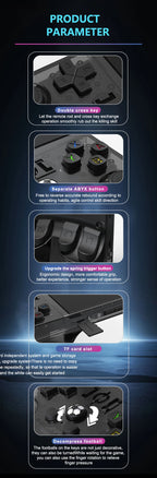 Open Source R36PRO Handheld Game Console Linux System 3.5inch HD Screen 4000mAh Play 6h 1GB+8GB RAM, Support TFcard 64GB 128GB