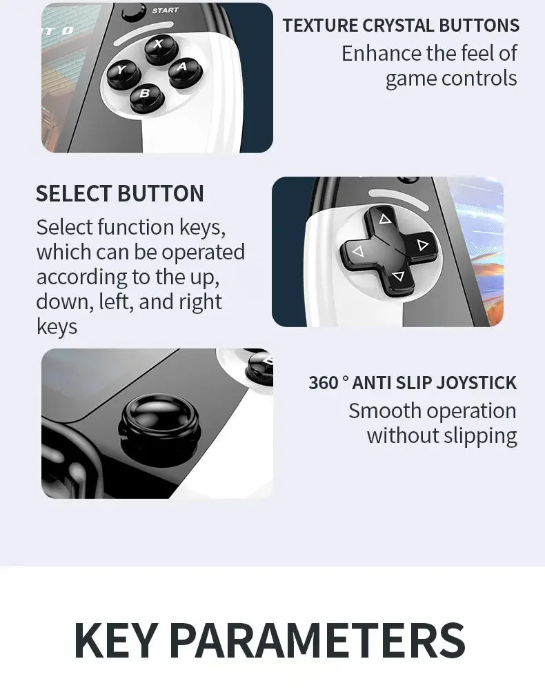 X9 Retro Handheld Video Game Console 1500mAh 5.5-inch IPS Screen Mini Portable Handheld Video Player 1GB-128GB Type-C