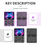 NEW POWKIDDY RGB20S Transparent Handheld Game Console 3.5 Inch 640*480 IPS Screen ArkOS Opendinglinux Gaming Children's Gifts