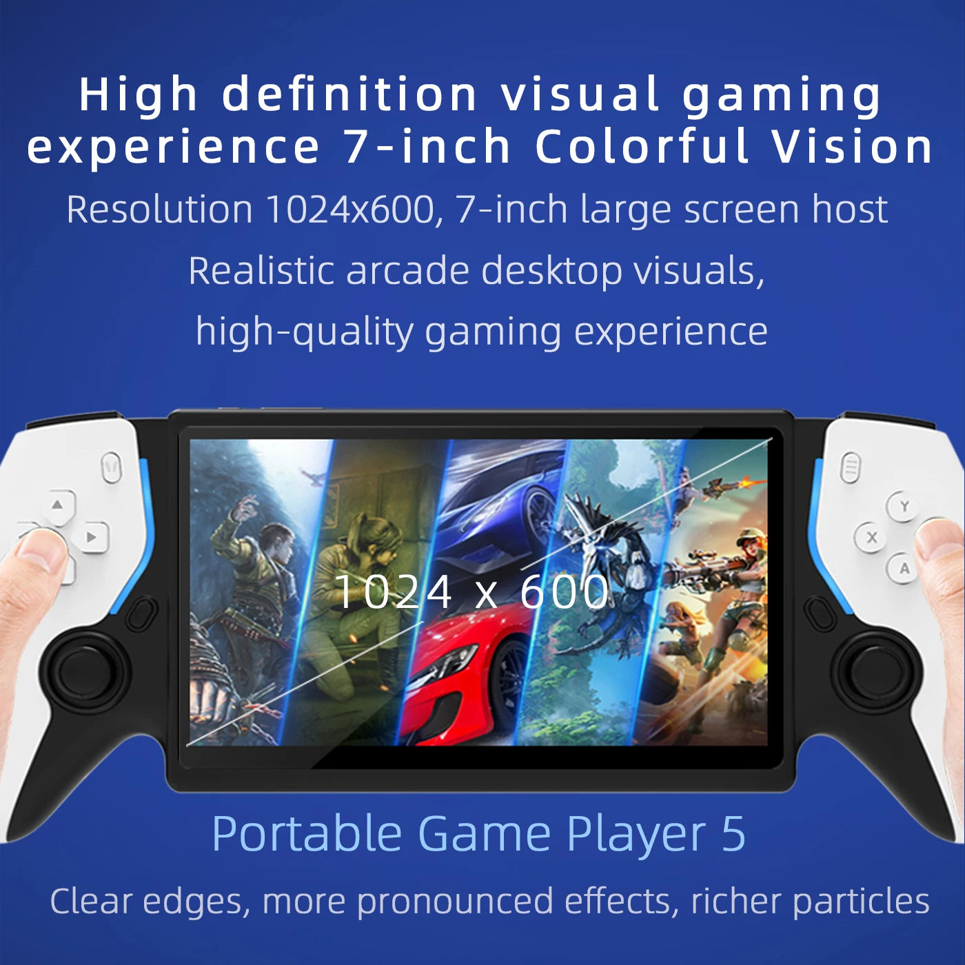 New PSP 7 Inch Portable Retro Game Game Machine HC8000 Retro Handheld Game Machine 64G PSP Gift
