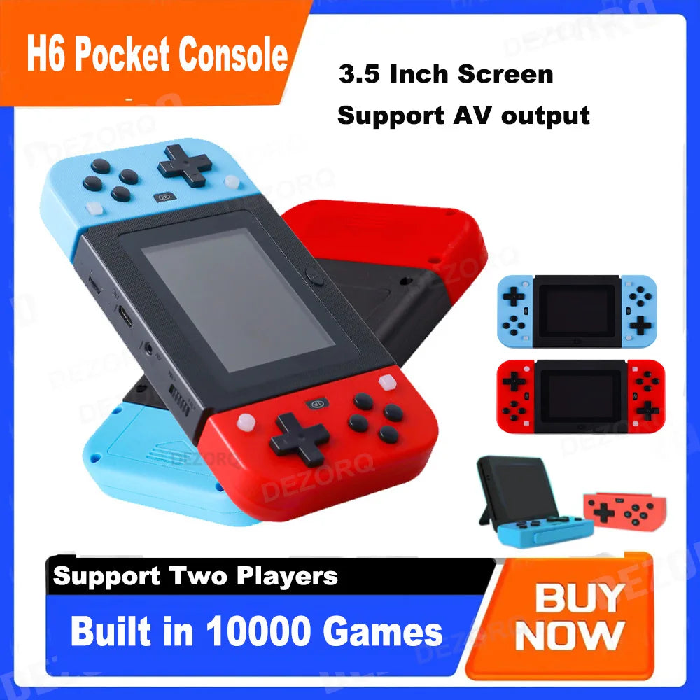 Retro Handheld Game Console 8 Bit Video Game Portail Built In 1000 Games 3.5'' Mini Consola Videojuegos Portable Player Games