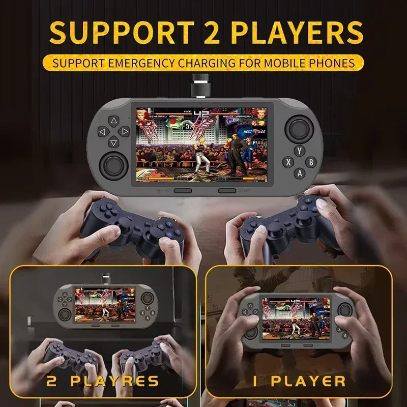 SF3000 Portable Handheld Game Player 4.5 Inch IPS Screen Retro Video Game Console Built-in 20000+ Games for PS1/GBA/SFC/MAME