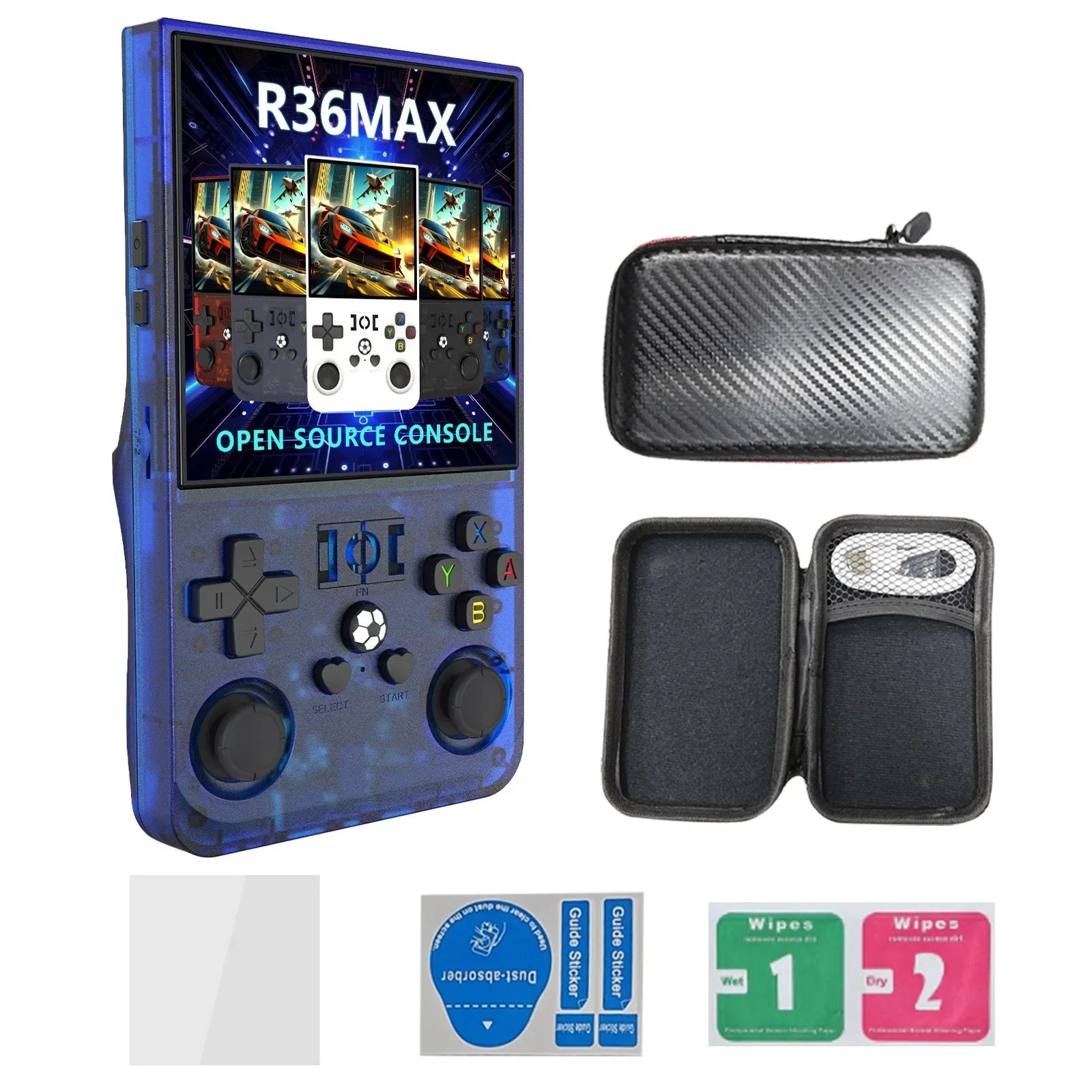 R36 MAX Retro Handheld Game  4.0Inch IPS Screen Console 128GB Portable Pocket Video Player Supports 30+ Emulators