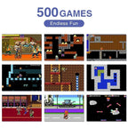Video Game Console Mini Portable Retro TV Handheld Game Player Built-in 500 Games LCD Screen AV Output Support 2 Player Gamepad