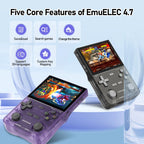 KINHANK Open Source K36 Retro Handheld Video Game Console 16000 Games Emulator for PS1/PSP/DC/N64/SS 500nit 3.5 Inch IPS Screen