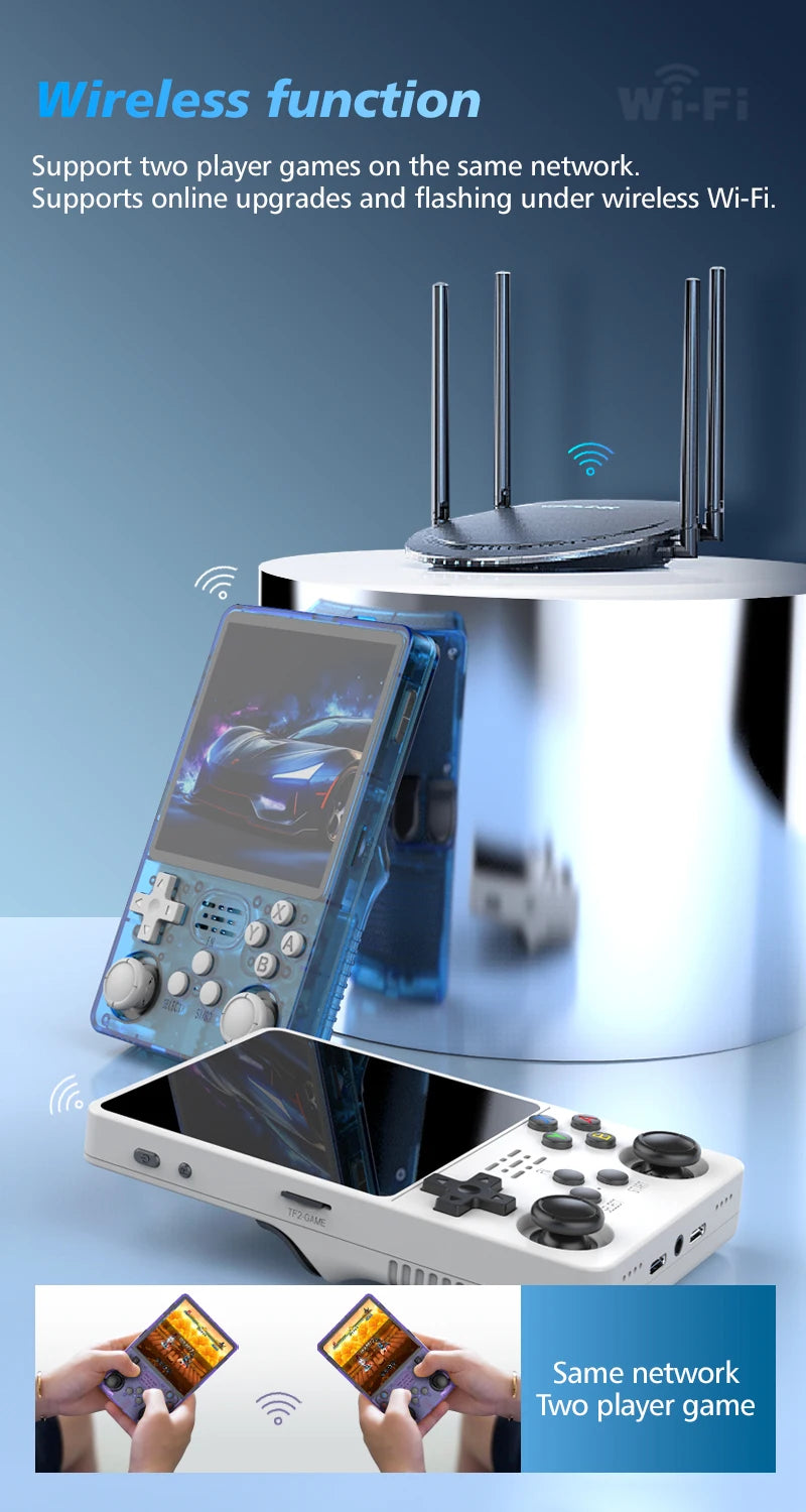 R36S PLUS Handheld Retro Game Console R36plus R36S 4.0" IPS Screen WIFI Portable Pocket Video Game Player Open Source Kid Gifts