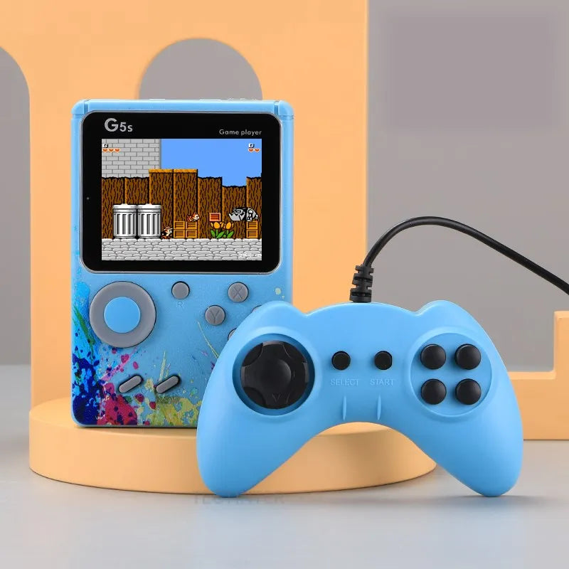 Video Game Console Mini Portable Retro TV Handheld Game Player Built-in 500 Games LCD Screen AV Output Support 2 Player Gamepad