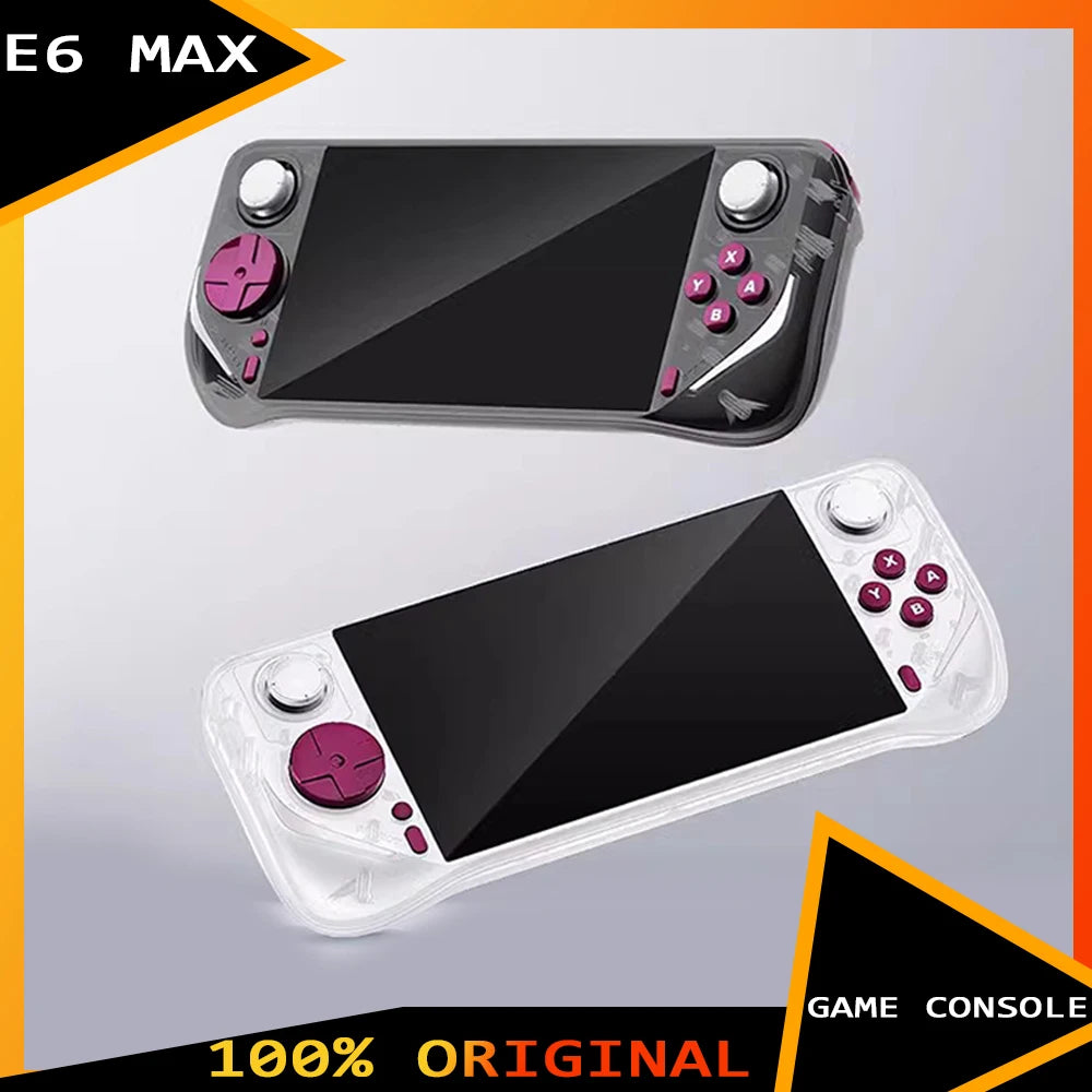 E6 MAX Game Console 5Inch 1280*720 DPI IPS Touch Screen 5000mAh Hall Joystick Handheld Game Consoles Support Projection Custom
