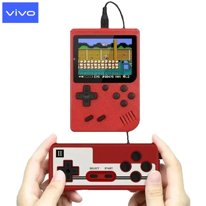 VIVO Portable Retro Mini Game Console 8-Bit Handheld Game Player Built-in 500 Games AV Out Game Console Valentine's Day Gift