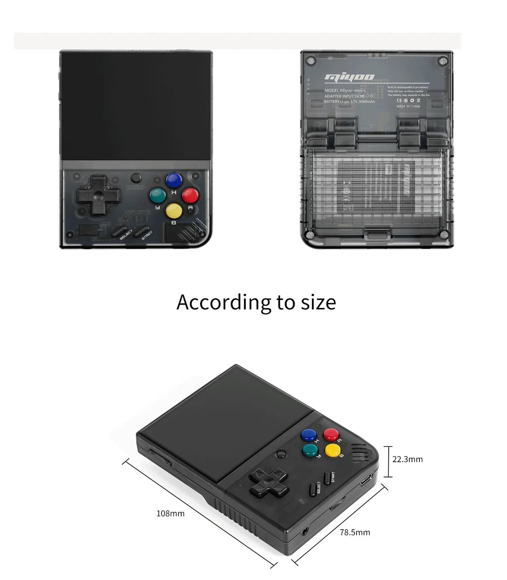 MIYOO Mini Plus Portable Retro Handheld Game Console V2 Mini+ 3.5 Inch IPS Screen Classic Video Game Console Linux System Gift