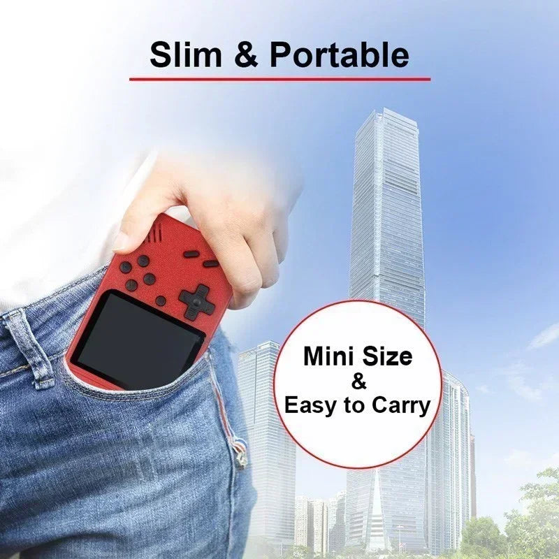 Retro Mini Handheld Video Game Console 8-Bit 3 Inch Color LCD Kids Game Player with Built-in 400 Games Portable Entertainment
