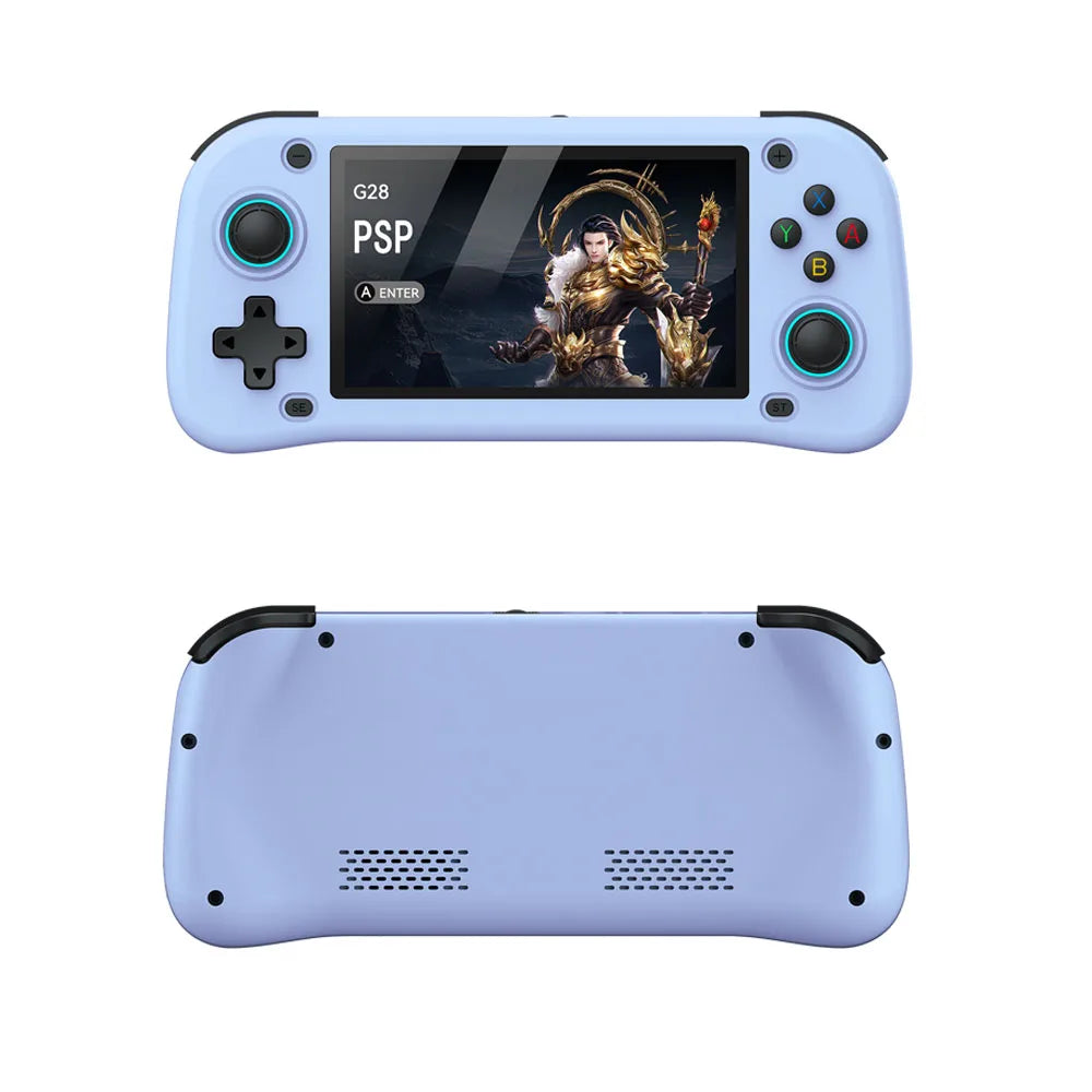 G28 Retro Handheld Video Game Console 64GB 4.3 Inch MIPI Screen Portable Linux System Pocket Player with 128GB 20000+ Games