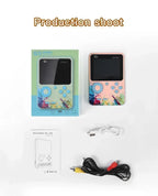 G5 Retro Handheld Game Console With 500 Classic Games 3.0Inch Screen Portable Gamepad Macaron Color 1020mAH Rechargeable Battery