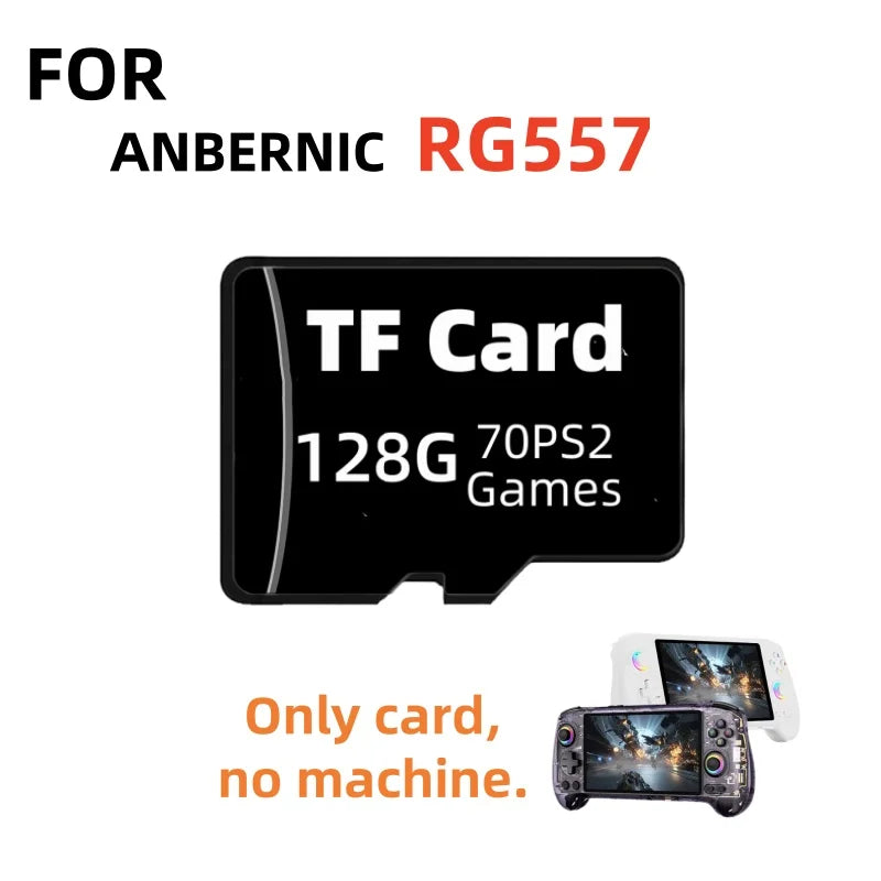 For RG557 Portable Handheld Game Console Memory Card TF Card SD Card Game Card  Video Player Retro Game Android  512G PSP PS2