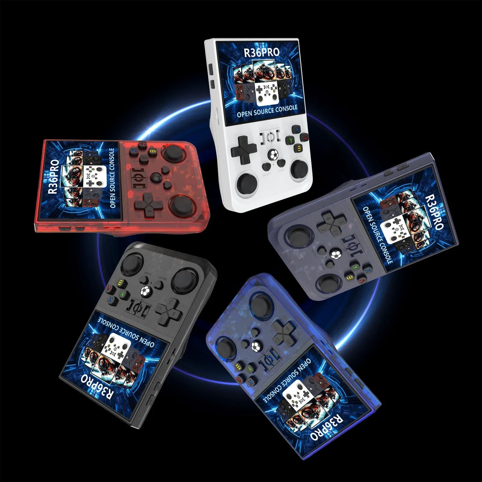 Retro Game R36 Pro – 3.5" HD Display, Open-Source OS, 128GB Preloaded Games, Classic Portable Console