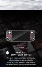 2025 E6MAX Android Convenient Handheld Game Players 8-core 64 bit touch screen 4+32GB Retro Nostalgic 5-Inch Screen Game Machine