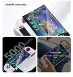 E6 MAX Game Console 5Inch 1280*720 DPI IPS Touch Screen 5000mAh Hall Joystick Handheld Game Consoles Support Projection Custom