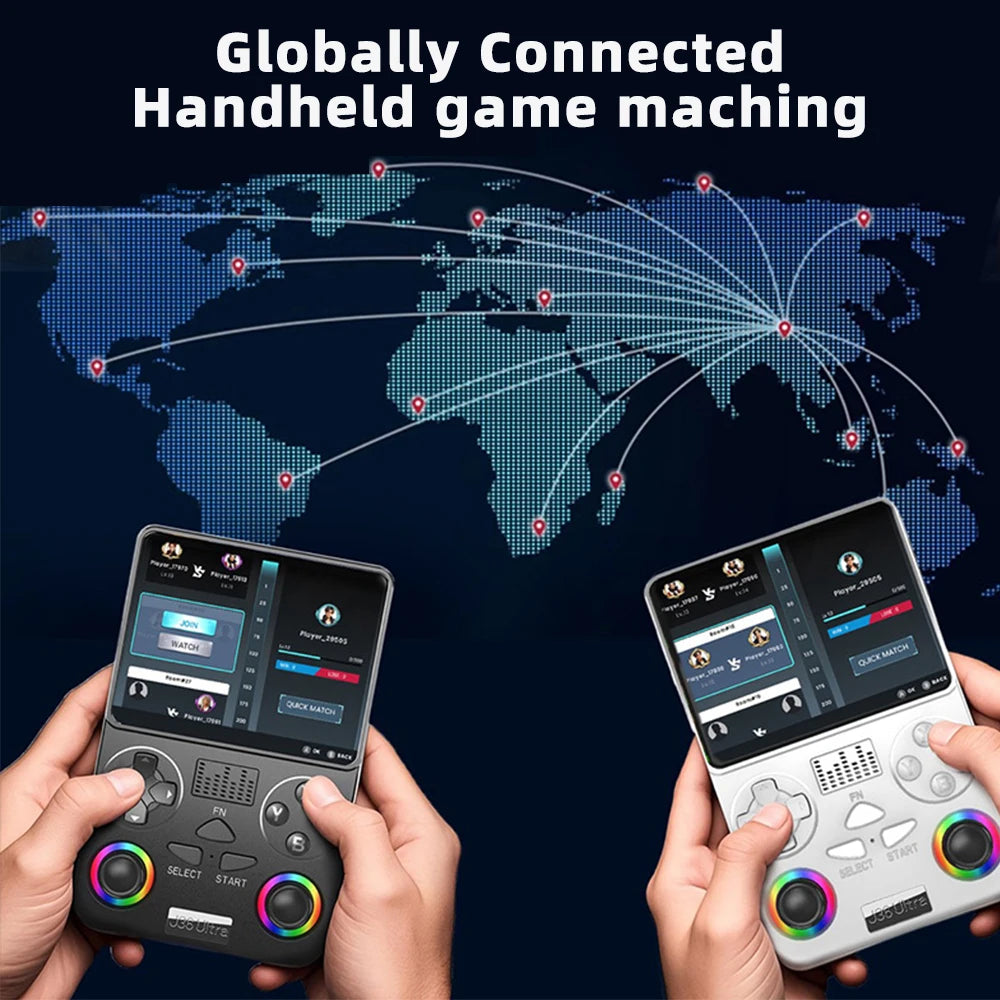 J36 Ultra 128G Retro Handheld Game Console 3.5 Inch Video Portable Game Player 20+ simulator 5G WIFI Global Networking