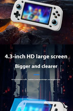 G28 Retro Handheld Video Game Console 64GB 4.3 Inch MIPI Screen Portable Linux System Pocket Player with 128GB 20000+ Games