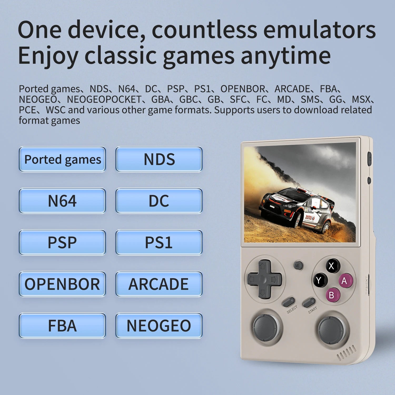 BATLEXP G350 Retro Handheld Game Console 3.5" IPS Screen RK3326 Linux 64bit Dual Joystick Vibration Motor Portable Video Players