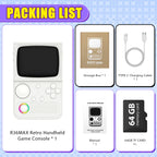 XISKT R36T Retro Portable Pocket Handheld Game Console EmuEMEC System 27+Simulator 18000+Game 3.5''IPS Screen Video Game Console