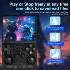 64G R36HD Handheld Retro Video Game Console For PS1/GBA/FC 20000+ Games Portable Linux System Gaming Players 3.5-inch IPS Screen