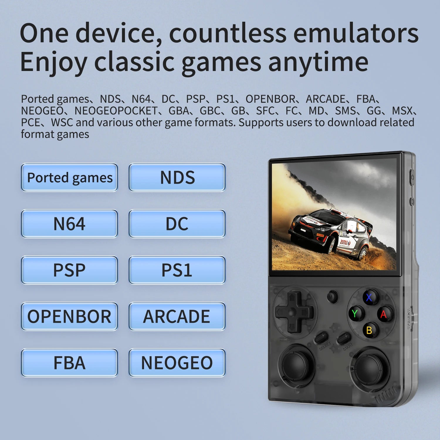 BATLEXP G350 Retro Handheld Game Console 3.5" IPS Screen RK3326 Linux 64bit Dual Joystick Vibration Motor Portable Video Players